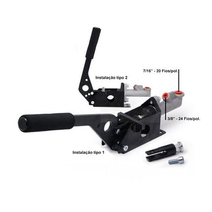 Alavanca-de-freio-de-mao-hidraulico-universal-billet--preta- Alavanca-de-freio-de-mao-hidraulico-universal-billet--preta-