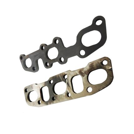 Flanges-em-aco-carbono-para-confeccao-de-coletor-de-escape-linha-Nissan-350Z---Lote-com-2-unidades Flanges-em-aco-carbono-para-confeccao-de-coletor-de-escape-linha-Nissan-350Z---Lote-com-2-unidades