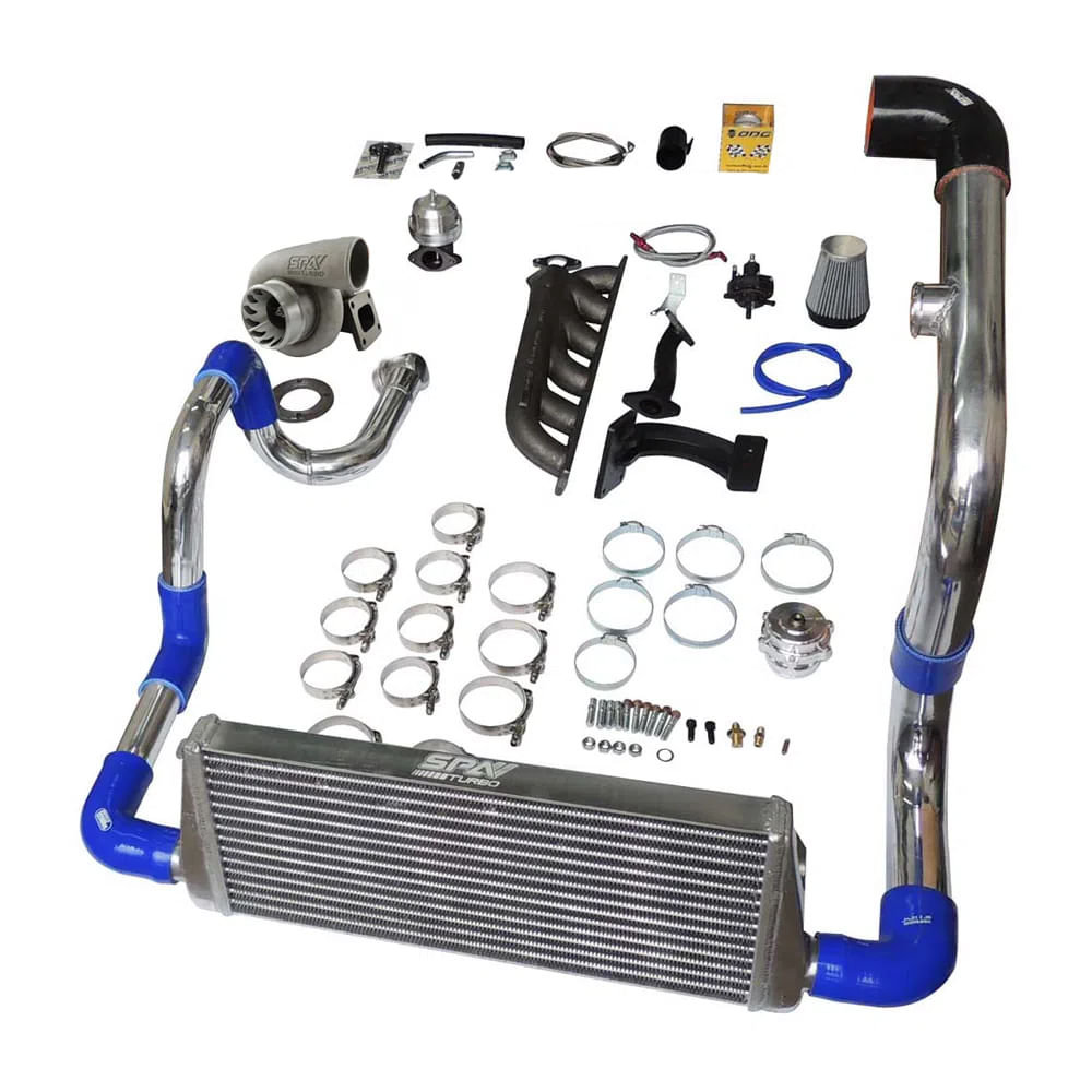 Kit Turbo Completo BMW E36 323 325 328 com Turbina .70 e Intercooler ...