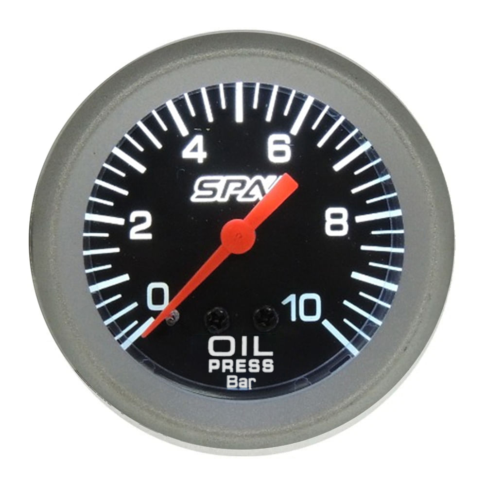 Manômetro de Pressão de Óleo 10 Bar 52 MM - SPA TURBO - spaturbo